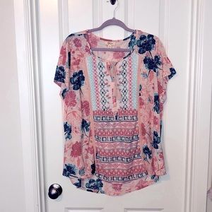 Pullover Style &Co SZ 2X Boho Tee, NWOT